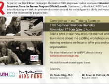 AIDS Vancouver Curriculum Workshop 2011