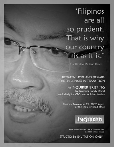 Philippine Daily Inquirer Sessions Invitation 2007